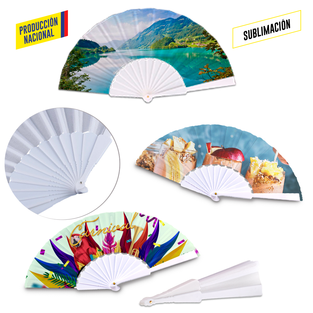 CUERPO PLASTICO PARA ABANICO (TELA IMPRESA PROD NAL)
