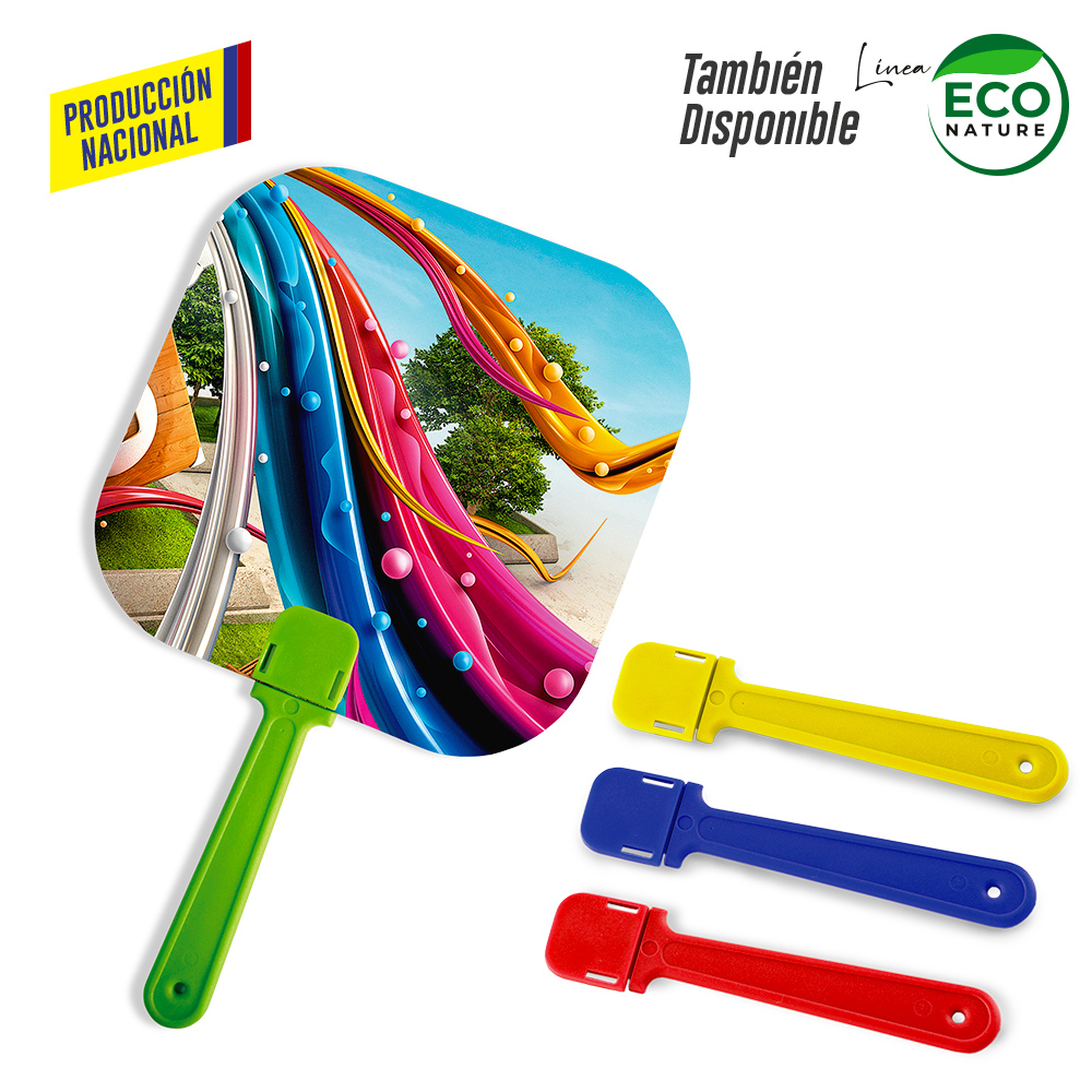 ABANICO CON MANGO STICK (PRODUCCION NACIONAL)