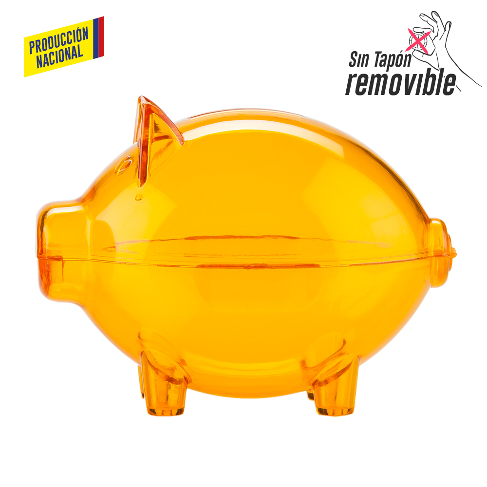 ALCANCIA MINI CERDITO CRISTAL - PRODUCCION NACIONAL 4