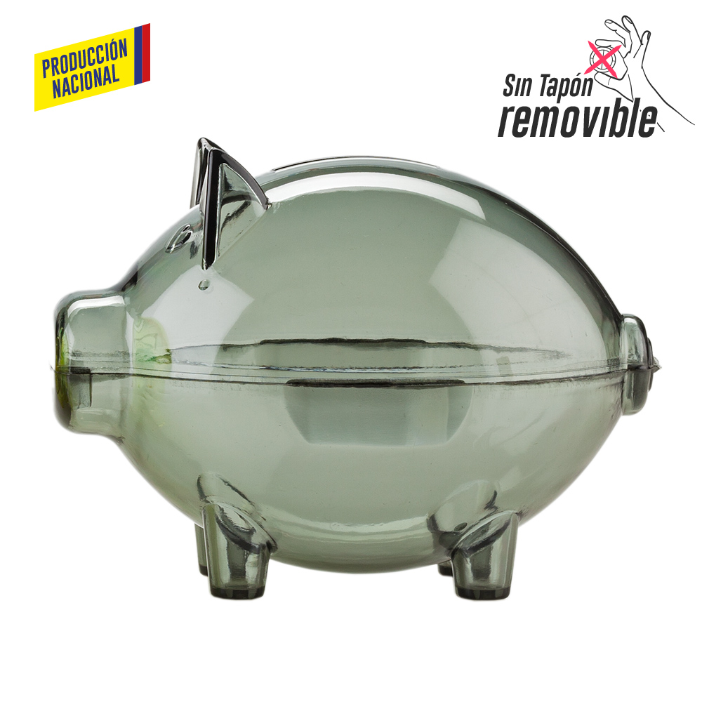 ALCANCIA MINI CERDITO CRISTAL - PRODUCCION NACIONAL 5