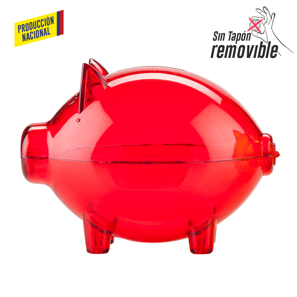 ALCANCIA MINI CERDITO CRISTAL - PRODUCCION NACIONAL 6
