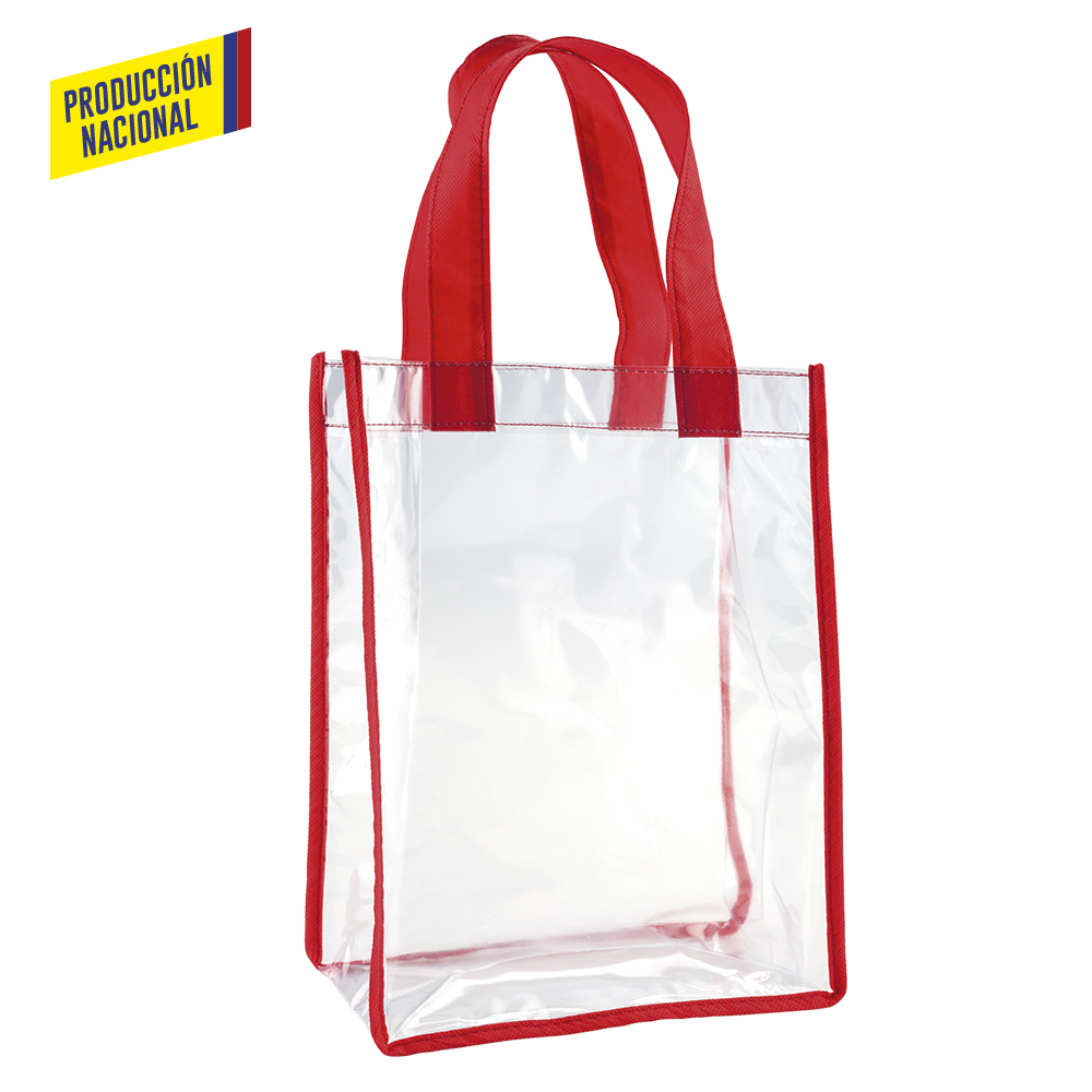 BOLSA CLEAR TRENZA CON RIBETE - PRODUCCION NACIONAL 3