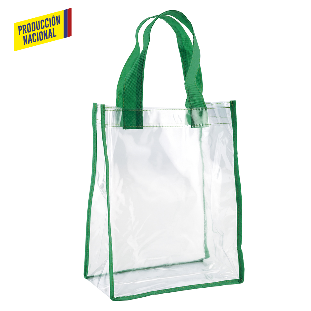 BOLSA CLEAR TRENZA CON RIBETE - PRODUCCION NACIONAL 4